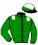 casaque portée par Justum M. jockey du cheval de course HIGHLAND SPIRIT, information pmu ZETURF