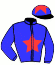 casaque portée par Roussel Ale. jockey du cheval de course AYAGOZ, information pmu ZETURF