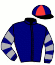 casaque portée par Delalande M. jockey du cheval de course BLACKBERRY WAY, information pmu ZETURF