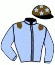 casaque portée par Nomis L. jockey du cheval de course GUITRY, information pmu ZETURF