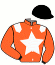 casaque portée par Lebouc Hug. jockey du cheval de course BRAMESHOT, information pmu ZETURF