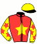 casaque portée par Lebouc Hug. jockey du cheval de course KAUTO SAINT ROYAL, information pmu ZETURF