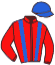 casaque portée par Bernard A. jockey du cheval de course SITJAR, information pmu ZETURF