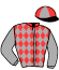 casaque portée par Mangione R. jockey du cheval de course DIORA STREET, information pmu ZETURF