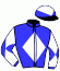 casaque portée par Rousset Y. jockey du cheval de course MADEMOISELLE BERE, information pmu ZETURF