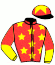 casaque portée par Massin Mlle A. jockey du cheval de course LOVE RUSH, information pmu ZETURF