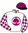 casaque portée par Carboni Luc. jockey du cheval de course ELEGANTE LUNA, information pmu ZETURF