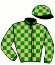 casaque portée par Berto M. jockey du cheval de course PETIT DRAGON, information pmu ZETURF