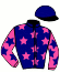 casaque portée par Marie Benj. jockey du cheval de course ATLANTICA, information pmu ZETURF