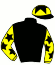 casaque portée par Crastus A. jockey du cheval de course VARINKA, information pmu ZETURF