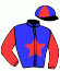 casaque portée par Frecelle Cl. jockey du cheval de course JASMIN DE CANCHY, information pmu ZETURF