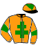 casaque portée par Guarato Adr. jockey du cheval de course KISMIE DE MONTFORT, information pmu ZETURF casaque portée par Guarato Adr. jockey du cheval de course KISMIE DE MONTFORT, information pmu ZETURF