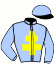 casaque portée par Thomain D. jockey du cheval de course GERONIMO MATICA, information pmu ZETURF casaque portée par Thomain D. jockey du cheval de course GERONIMO MATICA, information pmu ZETURF