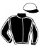 casaque portée par Locqueneux D. jockey du cheval de course HARDI CROWN, information pmu ZETURF