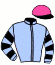 casaque portée par Orani A. jockey du cheval de course NATIONAL VELVET (GB), information pmu ZETURF