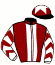 casaque portée par Marcialis Mlle J. jockey du cheval de course AVROTI (IE), information pmu ZETURF