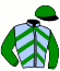 casaque portée par Gout E. jockey du cheval de course ESPOIR FLEURI (FR), information pmu ZETURF