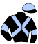 casaque portée par Heymans Mlle M. jockey du cheval de course ELPICK (FR), information pmu ZETURF
