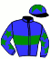 casaque portée par Eon Mlle M. jockey du cheval de course GELINKA, information pmu ZETURF