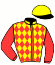 casaque portée par Demoulin G. jockey du cheval de course COUMBA KUKY (FR), information pmu ZETURF