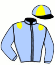 casaque portée par Guedj-gay G. jockey du cheval de course FLAMIX, information pmu ZETURF