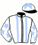 casaque portée par Bachelot T. jockey du cheval de course THE MANAGER (FR), information pmu ZETURF
