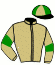 casaque portée par Ruis S. jockey du cheval de course OYAMBRE, information pmu ZETURF