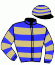 casaque portée par Crastus A. jockey du cheval de course HAGAR BERE, information pmu ZETURF