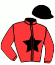 casaque portée par Ruis S. jockey du cheval de course LA FLACA, information pmu ZETURF