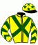 casaque portée par Velon Mlle M. jockey du cheval de course MOLLY WEASLEY, information pmu ZETURF