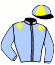 casaque portée par Bachelot T. jockey du cheval de course BAILEYS ECLAIR, information pmu ZETURF