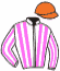 casaque portée par Germain Mlle M. jockey du cheval de course SWING THE RING, information pmu ZETURF