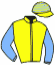 casaque portée par Bouteiller C. jockey du cheval de course BANDITOBEN, information pmu ZETURF