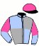 casaque portée par Mourice R. jockey du cheval de course LADY DE GESVRES, information pmu ZETURF