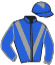 casaque portée par Demuro C. jockey du cheval de course RIDE THE SKIES, information pmu ZETURF