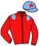 casaque portée par Crastus A. jockey du cheval de course SUPER TIE BREAK, information pmu ZETURF
