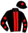 casaque portée par Pacaut Mme Cor. jockey du cheval de course EYWA, information pmu ZETURF
