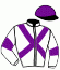 casaque portée par Grandin M. jockey du cheval de course LINESKY, information pmu ZETURF