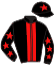 casaque portée par Banz Mlle C. jockey du cheval de course ASTRA DREAM, information pmu ZETURF