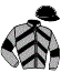 casaque portée par Brunelli Mlle M. jockey du cheval de course OVER CHOPE, information pmu ZETURF