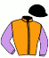casaque portée par Brunelli Mlle M. jockey du cheval de course LAGOONE CHOPE, information pmu ZETURF