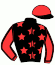 casaque portée par Ensch N. jockey du cheval de course KALAO DU VIVIER, information pmu ZETURF