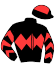 casaque portée par Hardouin E. jockey du cheval de course SMILE FOR ME, information pmu ZETURF