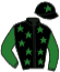 casaque portée par Grandin M. jockey du cheval de course STELLAR CHOP, information pmu ZETURF