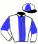casaque portée par Waldhauser Mlle M. jockey du cheval de course RIO D'OCTOBRE, information pmu ZETURF casaque portée par Waldhauser Mlle M. jockey du cheval de course RIO D'OCTOBRE, information pmu ZETURF