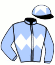 casaque portée par Velon Mlle M. jockey du cheval de course MARGUNS (FR), information pmu ZETURF