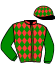 casaque portée par Callier P. jockey du cheval de course HECATE GESSY (FR), information pmu ZETURF