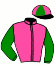 casaque portée par Guelpa J. jockey du cheval de course GOLIATH DU BOULAY, information pmu ZETURF