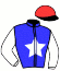 casaque portée par Leblanc K. jockey du cheval de course FREE TIME (FR), information pmu ZETURF