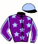 casaque portée par Stefano S. jockey du cheval de course ESTOY AQUI (FR), information pmu ZETURF
